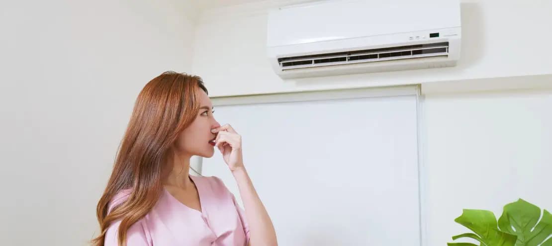 Why does my aircon smell bad?
